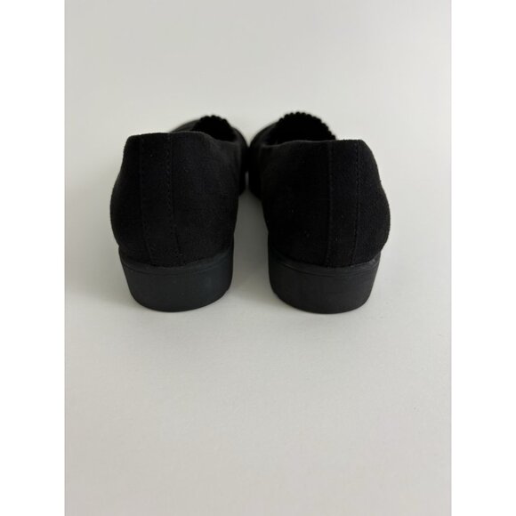 Skechers Shoes Womens 7.5 Relaxed Fit Air Cooled Memory Foam Black Suede Slip on - Picture 5 of 9